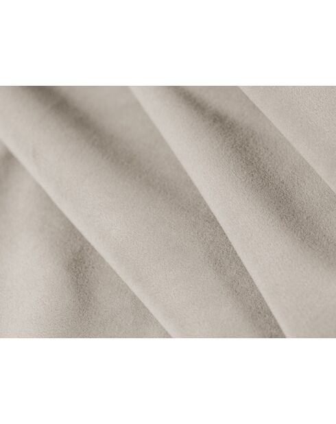 Astro, umwandelbares 3-Sitzer-Sofa aus Samt mit Kofferraum, 253 x 102 x 70 cm, ecru