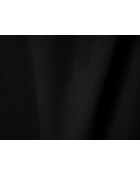 Divano angolare sinistro trasformabile a 3 posti con baule Ribes nero - 266x160x88 cm