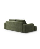 Orion grünes ausziehbares 4-Sitzer-Sofa aus Samt mit Kofferraum — 250x100x84 cm