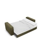 3-zits converteerbare corduroy linkerhoekbank met ribes groene kofferbak - 266x160x88 cm