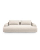 Sofá cama Orion de 4 plazas beige claro con baúl - 250x100x84 cm
