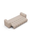 Sofá cama Astro cappuccino de 3 plazas con baúl - 253x102x70 cm