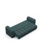 Astro türkisfarbenes 3-Sitzer-Schlafsofa mit Kofferraum - 253x102x70 cm