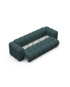 Astro türkisfarbenes 3-Sitzer-Schlafsofa mit Kofferraum - 253x102x70 cm