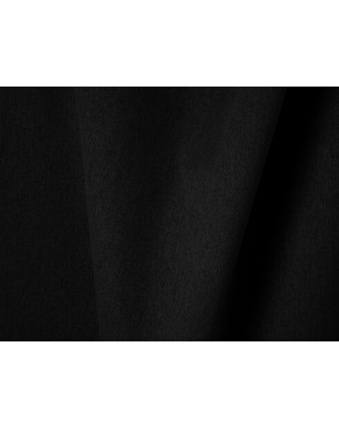 Divano angolare sinistro trasformabile a 3 posti con baule Ribes nero - 266x160x88 cm