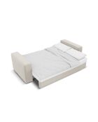 3-Sitzer-Ecksofa links mit Kofferraum Ribes beigegrau - 266x160x88 cm