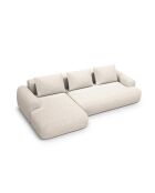 Orion 3-Sitzer-Ecksofa, umwandelbar, rechts, mit Kofferraum, hellbeige — 275 x 142 x 84 cm