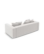 Canapé convertible 3 places avec coffre Ribes argent - 242x104x88 cm