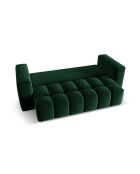 Lorella 3-Sitzer-Wandelsofa aus Samt mit Kofferraum, flaschengrün — 252 x 98 x 85 cm
