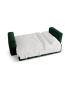 Lorella 3-Sitzer-Wandelsofa aus Samt mit Kofferraum, flaschengrün — 252 x 98 x 85 cm