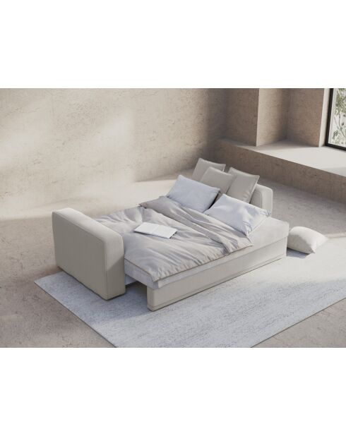 Ribes 3-Sitzer-Schlafsofa mit Kofferraum, 242x104x88 cm, hellbeige