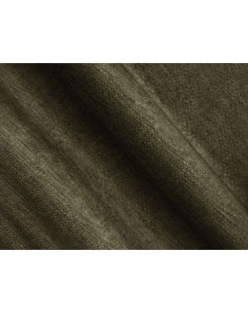 Divano angolare destro trasformabile in velluto a 3 posti con baule Ribes verde - 266x160x88 cm