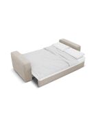 3-zits converteerbare corduroy linkerhoekbank met Ribes kist donkerbeige - 266x160x88 cm