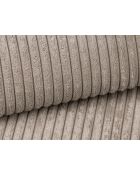 3-zits converteerbare corduroy linkerhoekbank met Ribes kist donkerbeige - 266x160x88 cm