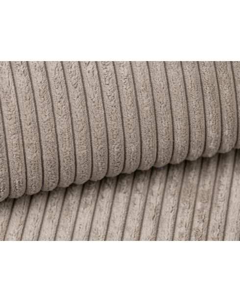 Cabrio-Ecksofa für 3 Personen, aus Kord, links, mit Ribes-Truhe, dunkelbeige — 266 x 160 x 88 cm