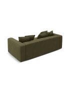 Ausziehbares 3-Sitzer-Sofa aus Kord mit Kofferraum Ribes grün - 242x104x88 cm
