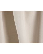 Ausziehbares 3-Sitzer-Ecksofa rechts mit Kofferraum Ribes hellbeige - 266x160x88 cm