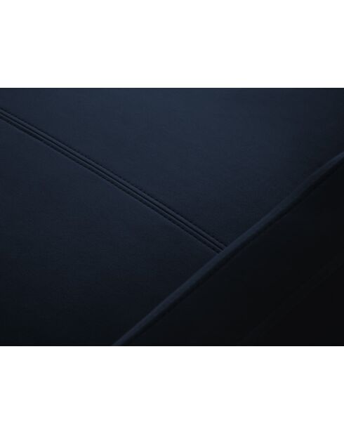 Yanis Ecksofa aus echtem Samt für 4 Personen, umwandelbar, Königsblau - 260x170x80 cm Yanis