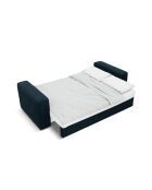 Wandelbares 3-sitziges Ecksofa aus Samt links mit Kofferraum Ribes Deep Petrol - 266x160x88 cm