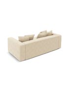 Ausziehbares 3-Sitzer-Sofa aus Samt mit Kofferraum Ribes hellbeige - 242x104x88 cm