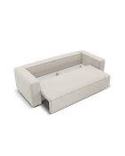 Ribes 3-Sitzer-Schlafsofa mit Kofferraum, 242x104x88 cm, beigegrau