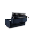 Yanis 2-Sitzer-Schlafsofa aus Samt, königsblau, 182 x 102 x 80 cm