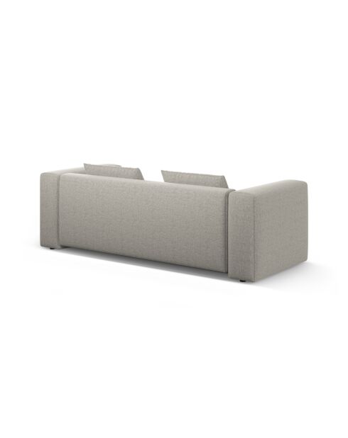 Sofá cama Lorella de 3 plazas con baúl beige - 252x98x85 cm