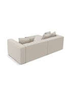 3-Sitzer-Ecksofa links mit Kofferraum Ribes beigegrau - 266x160x88 cm