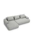 Orion 3-Sitzer, umwandelbares linkes Ecksofa mit Kofferraum, warmes Grau, Orion, 275 x 142 x 84 cm