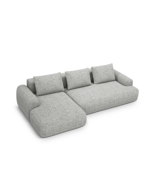 Orion 3-Sitzer-Ecksofa, umwandelbar, rechts, mit Kofferraum, warmgrau, 275 x 142 x 84 cm