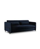 Yanis 3-Sitzer-Schlafsofa aus Samt, Königsblau, 202 x 102 x 80 cm