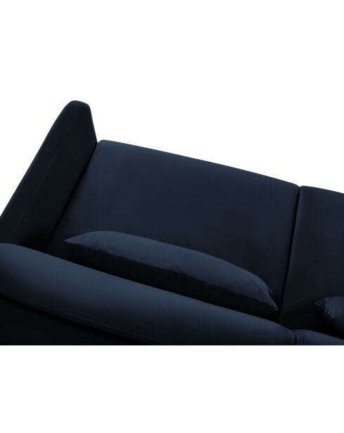 Yanis 3-Sitzer-Schlafsofa aus Samt, Königsblau, 202 x 102 x 80 cm