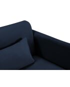 Yanis 3-Sitzer-Schlafsofa aus Samt, Königsblau, 202 x 102 x 80 cm