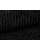 Cabrio-Ecksofa für 3 Personen, aus Kord, links, mit schwarzem Ribes-Kofferraum — 266 x 160 x 88 cm