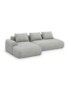 Orion 5-Sitzer, umwandelbares linkes Ecksofa mit Kofferraum, warmes Grau, Orion, 275 x 142 x 84 cm