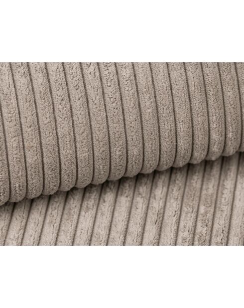 Cabrio-Ecksofa für 3 Personen, aus Kord, links, mit Ribes-Truhe, dunkelbeige — 266 x 160 x 88 cm