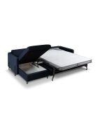 Yanis 5-zits cabriolet linker fluwelen hoekbank koningsblauw - 280x170x80 cm