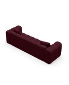 Astro 3-Sitzer-Schlafsofa mit Kofferraum, 253 x 102 x 70 cm, Burgunderrot