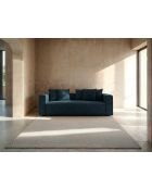 Ausziehbares 3-Sitzer-Sofa aus Samt mit Kofferraum Ribes Deep Petrol - 242x104x88 cm
