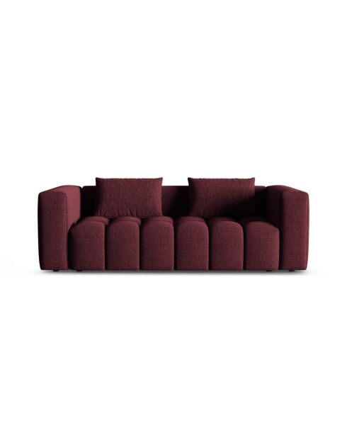 Lorella Bordeaux 3-Sitzer-Schlafsofa mit Kofferraum — 252x98x85 cm