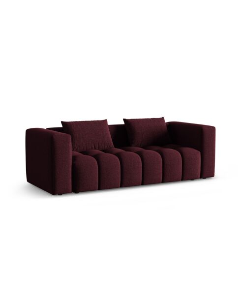 Lorella Bordeaux 3-Sitzer-Schlafsofa mit Kofferraum — 252x98x85 cm