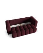 Lorella Bordeaux 3-Sitzer-Schlafsofa mit Kofferraum — 252x98x85 cm