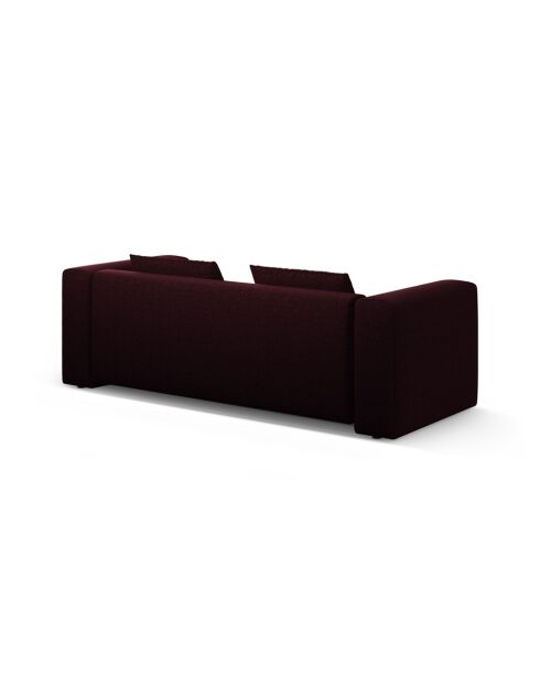 Lorella Bordeaux 3-Sitzer-Schlafsofa mit Kofferraum — 252x98x85 cm