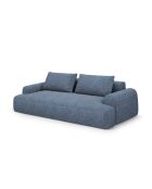 Sofá cama Orion azul melange de 4 plazas con baúl - 250x100x84 cm