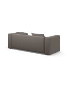 Lorella warmgraues 3-Sitzer-Schlafsofa mit Kofferraum - 252x98x85 cm