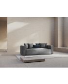 Ribes graues 3-Sitzer-Schlafsofa mit Kofferraum - 242x104x88 cm