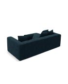 Wandelbares 3-sitziges Ecksofa aus Samt rechts mit Kofferraum Ribes Deep Petrol - 266x160x88 cm