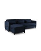 Yanis 4-zits cabriolet linkse fluwelen hoekbank koningsblauw - 260x170x80 cm