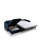 Yanis 4-zits cabriolet linkse fluwelen hoekbank koningsblauw - 260x170x80 cm