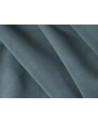 Pastellblaues ausziehbares 3-Sitzer-Sofa Lorella aus Samt mit Kofferraum — 252 x 98 x 85 cm